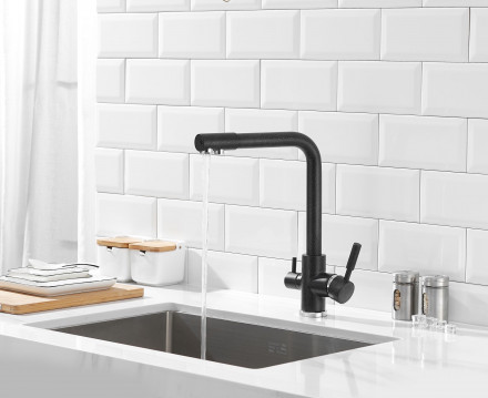 Смеситель для кухонной мойки с фильтром питьевой воды Savol S-L1801H