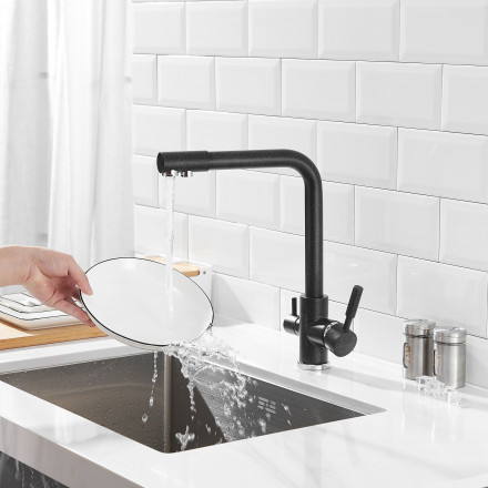 Смеситель для кухонной мойки с фильтром питьевой воды Savol S-L1801H