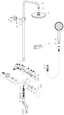 Душевая стойка Fmark FS8845
