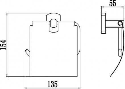 Держатель для туалетной бумаги с крышкой Savol S-009951