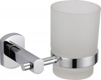Стакан стеклянный с настенным держателем Savol S-009958