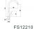 Смеситель на одну воду "моно" Fmark FS12210