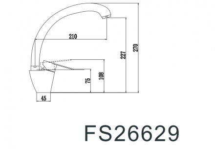 Смеситель для кухонной мойки Fmark FS26629