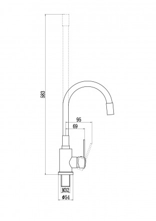 Смеситель для кухонной мойки Savol S-3002Q-04
