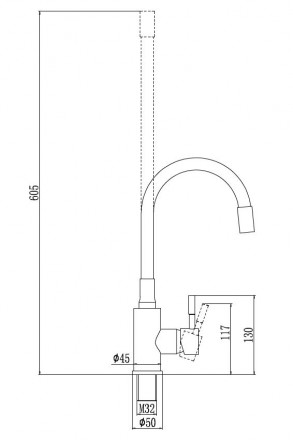 Смеситель для кухонной мойки с гибким цветным изливом Savol S-SUS6002-04