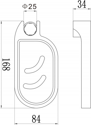 Мыльница для Душевая штанга Savol S12-03