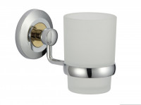 Стакан стеклянный с настенным держателем Savol S-007158