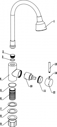 Смеситель для кухни Fmark FS8288H-01