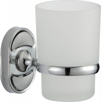Стакан стеклянный с настенным держателем Savol S-007058