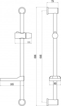 Душевая штанга Fmark FS90666H