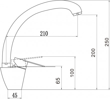 Смеситель для кухонной мойки Fmark FS8234