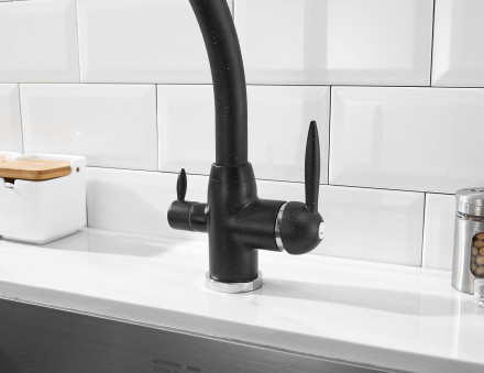 Смеситель для кухонной мойки с фильтром питьевой воды Savol S-L1699H